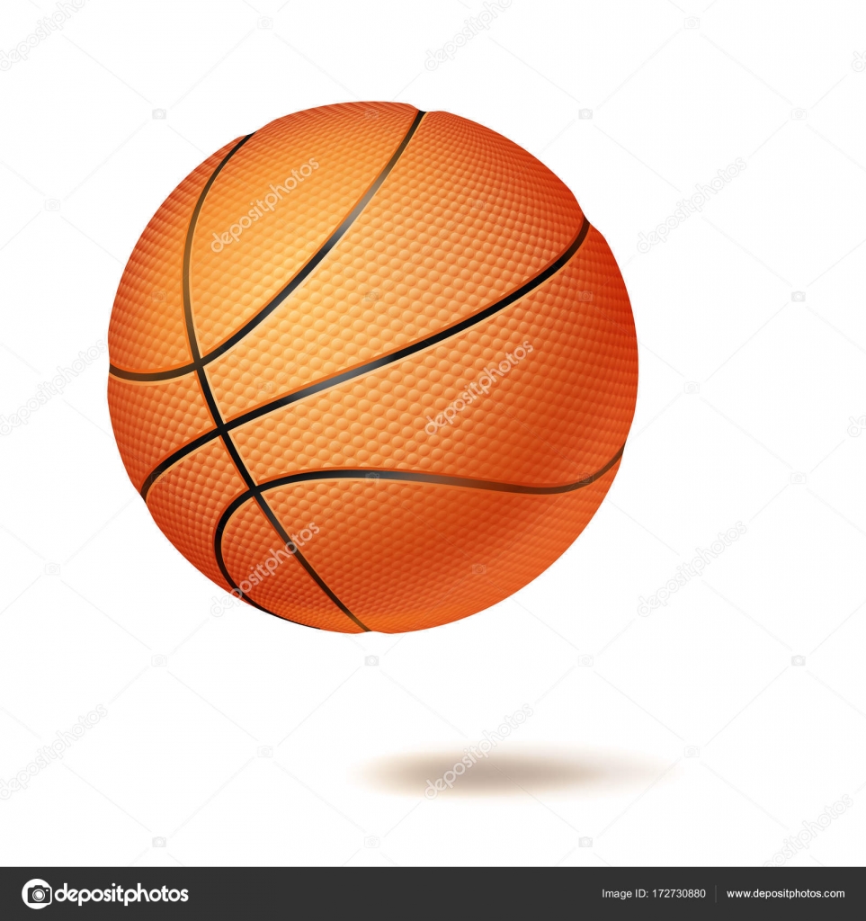 Download 3D Basketball Ball Vector. Classic Orange Ball ...