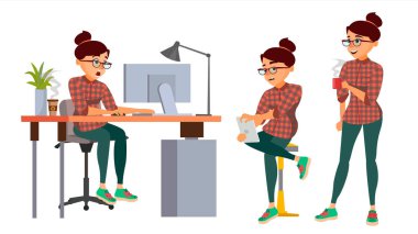 İş kadın karakter vektör. Çalışma erkek, kız. Takım Oda. Resepsiyon. Beyin fırtınası. Çevre süreci. Ofis başlatın. Programcı, tasarımcı. Yaşam tarzı durumlar. İzole karakter çizimi