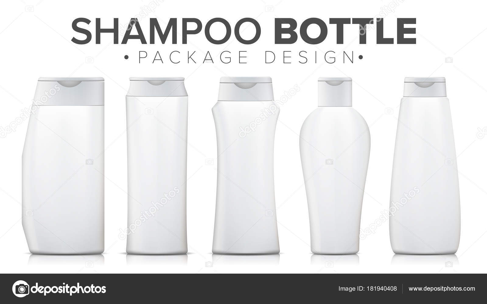 Download Shampoo Bottle Mock Up Vector Template Plastic Bottle Product For Clean Body Isolated Illustration Stock Vector C Pikepicture 181940408 Yellowimages Mockups