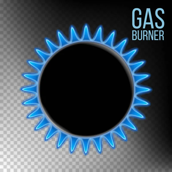 가스 버너 벡터입니다. 버너 플레이트입니다. 투명 한 배경 현실적인 그림에 절연 — 스톡 벡터