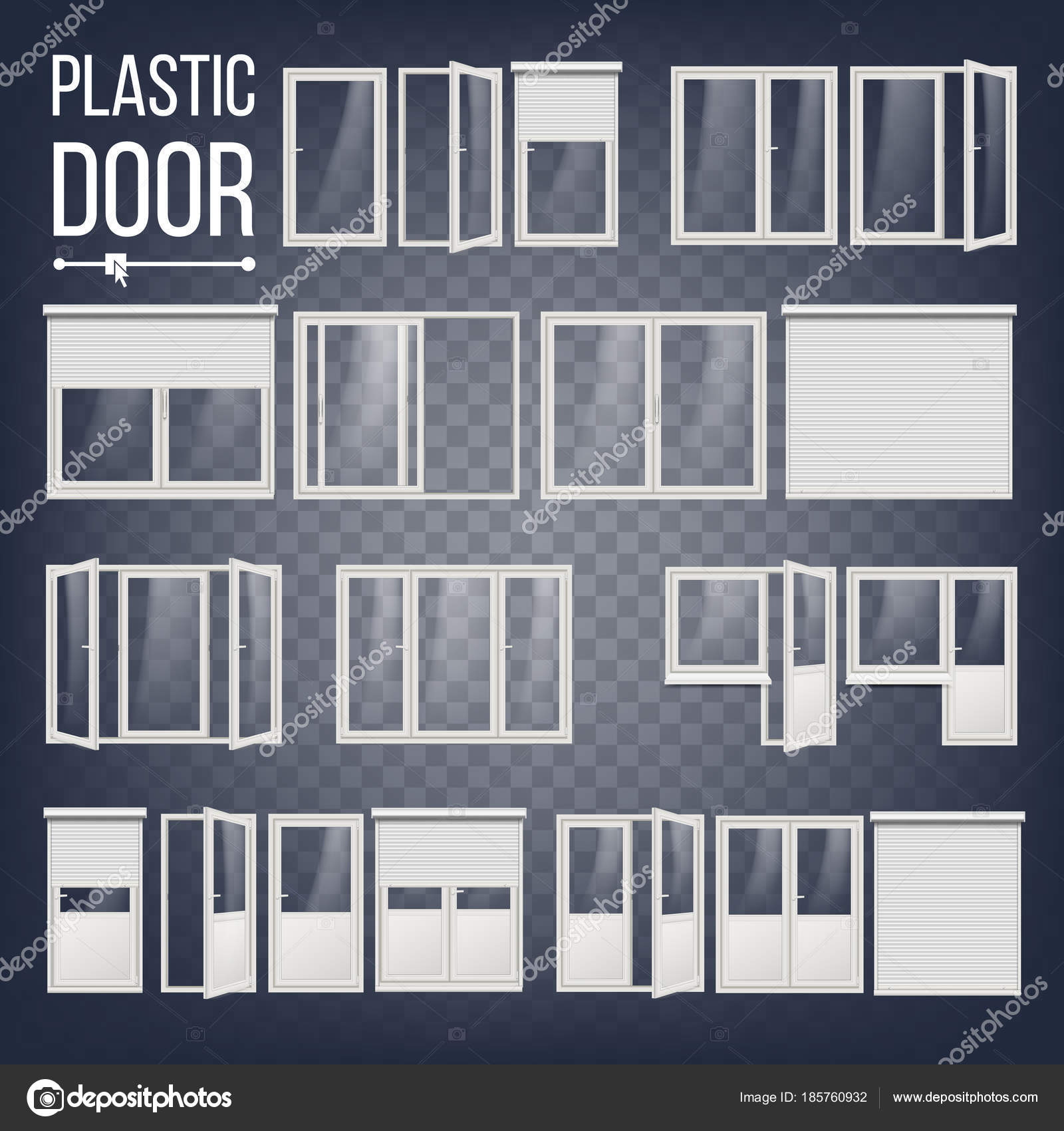 Plastic Door Vector Plastic Door Frame Energy Saving