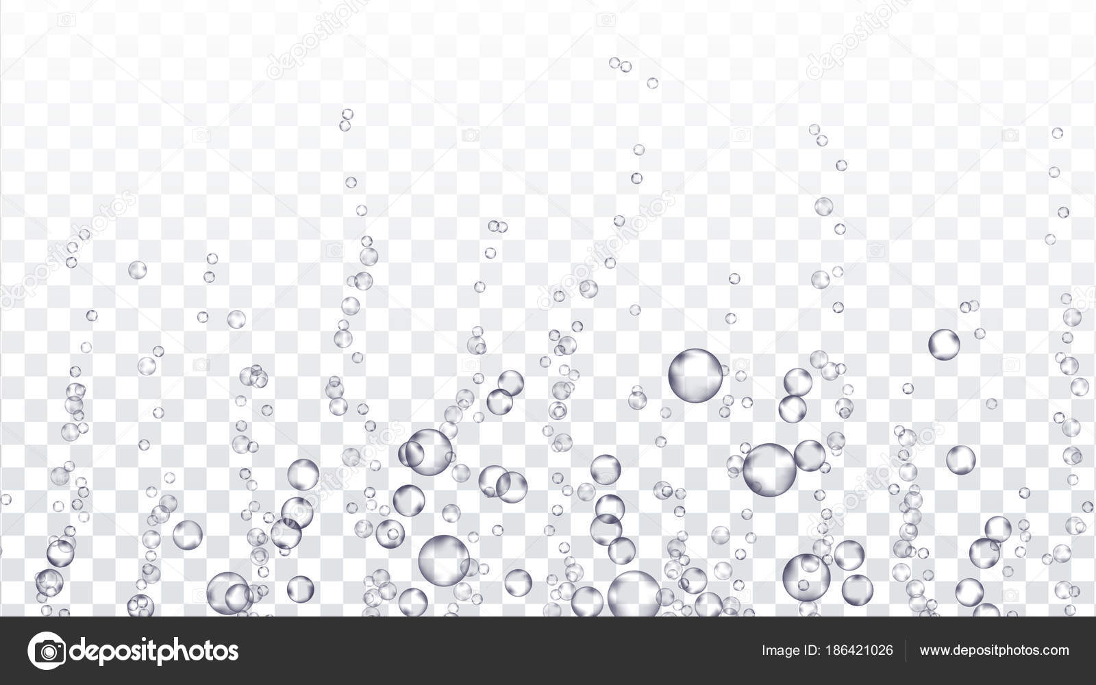 Underwater Bubbles Transparent Vector Water Pure Water Droplets Condensed Effervescent Medicine Isolated On Transparent Background Realistic Illustration Vector Image By C Pikepicture Vector Stock