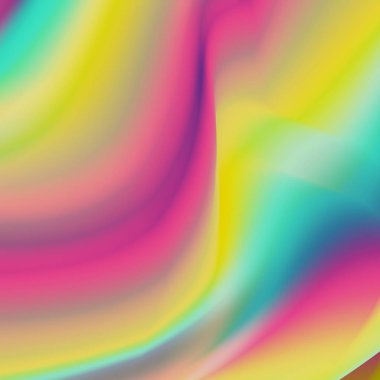 Holografi arka plan vektör. Son moda renkli doku. Sıvı yanardöner. Neon gökkuşağı. El ilanı, kitap tasarlamak