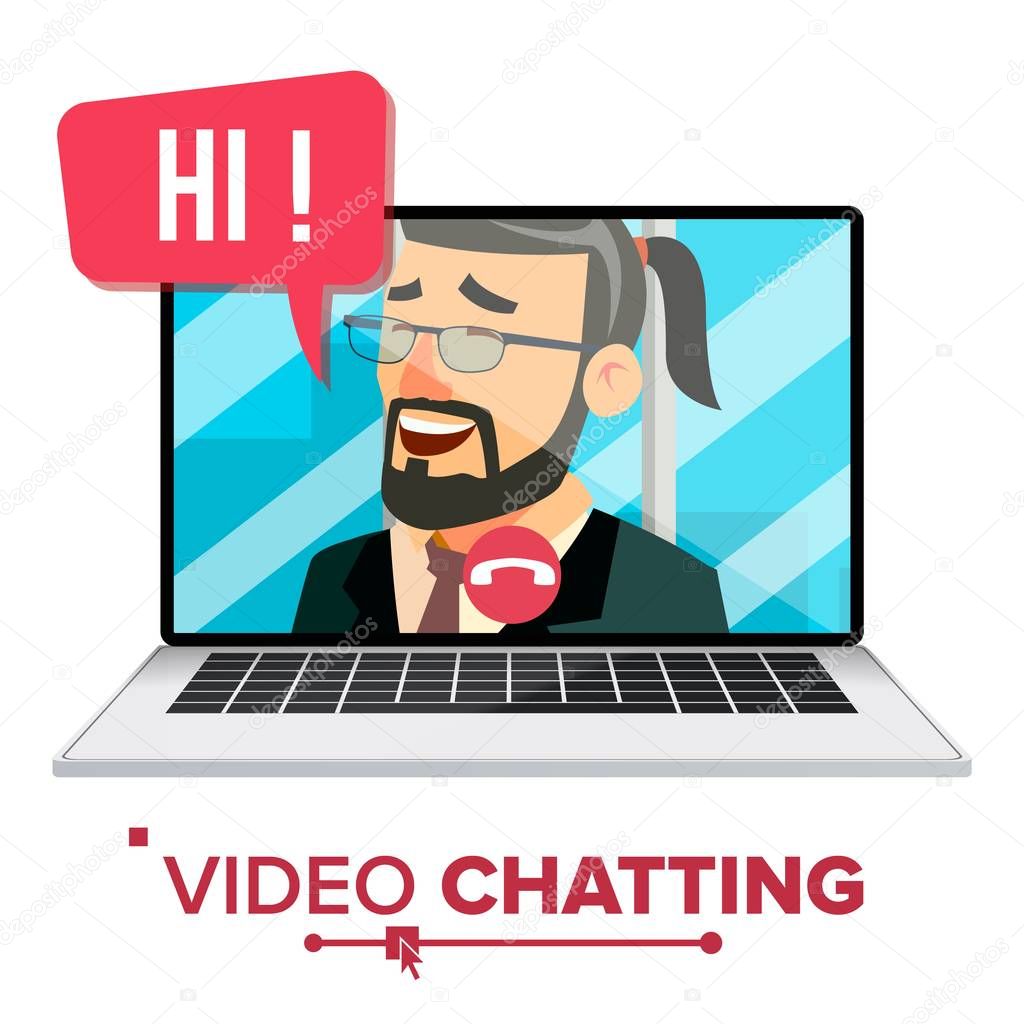 Chatting Vector. Chat Message. Technology Communicate. Bubble Speeches Messages. Isolated Flat Cartoon Illustration