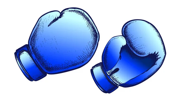 권투 글러브스 포탈 장비 색상 벡터 — 스톡 벡터