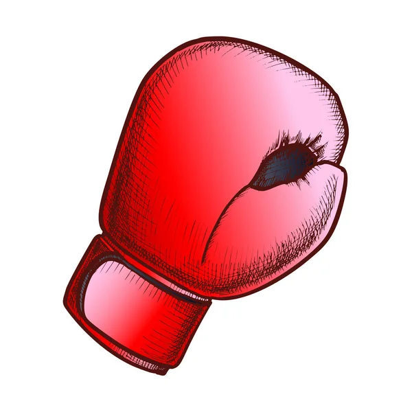 Boxing Glove For Sport Training Color Vector — Stock Vector