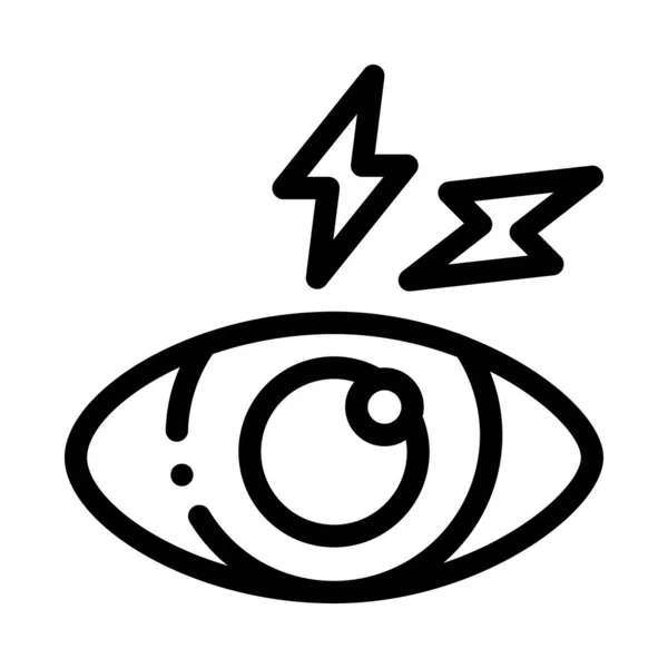 Eye Ache Icon Vector Outline Illustration — Stock Vector