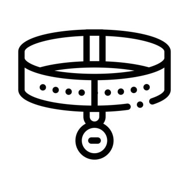 Yaka Simgesi Vektör Özeti Çizimi