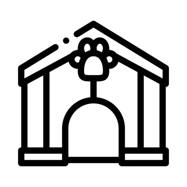 Pet box Symbol Vektor Umriss Illustration — Stockvektor