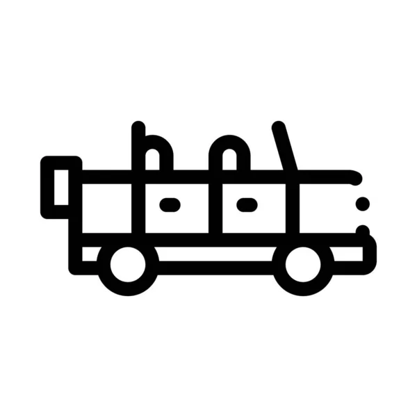Подорожі Автомобіль Іконка Вектор Начерки Ілюстрації — стоковий вектор
