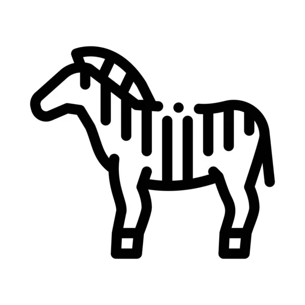 Ikona vektoru zebra - ilustrace vektoru — Stockový vektor