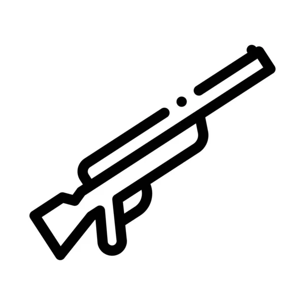 Gun Icon Vector Outline Illustration — Stock Vector