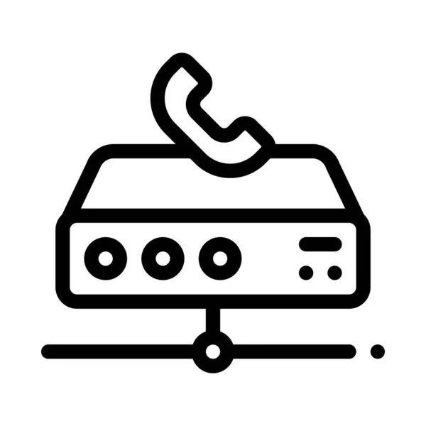 Illustration vectorielle des icônes des télécommunications numériques — Image vectorielle