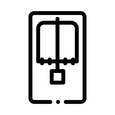 Fare Kapanı Görünümün Üzerinde Simge Vektör Çizimi ResmiComment