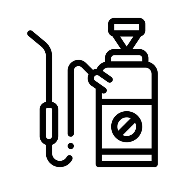 Chemical Extinguisher Icon Vector Outline Illustration — Stock Vector