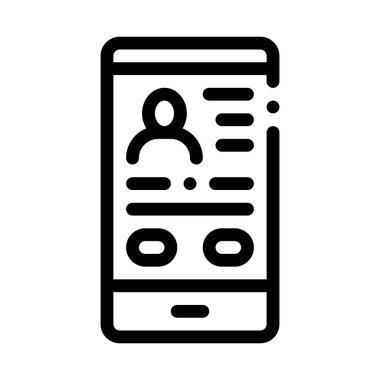 Profile Icon Vector Outline Illustration