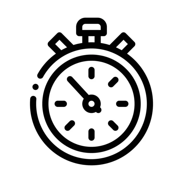 Competencia Sport Stopwatch Icono Vector Esquema Ilustración — Vector de stock