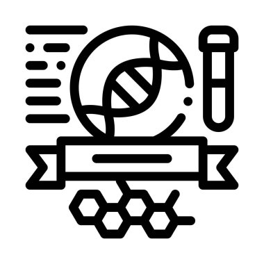 Kimya Konuları Mezuniyet Simgesi Vektör Özeti İllüstrasyonu