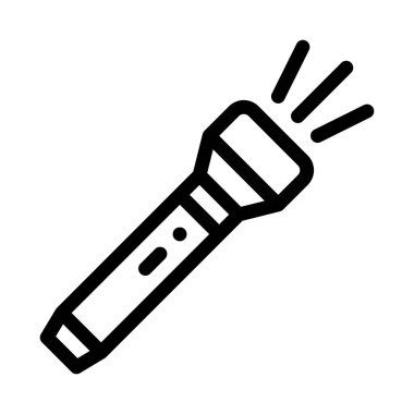 Cep Telefonu El Feneri Simgesi Vektör Çizimi ResmiComment