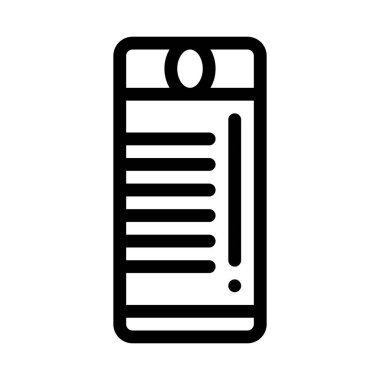 Turist Kamp Ateşi Hafif Simge Vektör Özeti İllüstrasyonu