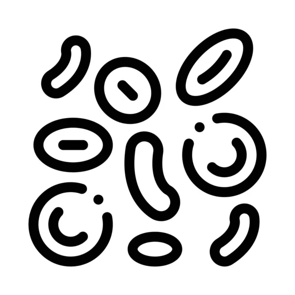 피로 상징된 에리 트로피 테의 윤곽 묘사 — 스톡 벡터