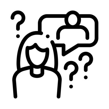 Kadın Erkek Simgesi Çizimi Hakkında Düşünüyor