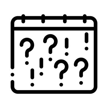 Soru Simgesi Özeti Resimleriyle Takvim