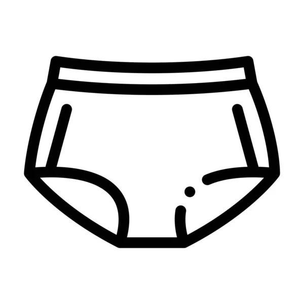 Maxi Hosen Icon Vector Outline Illustration — Stockvektor