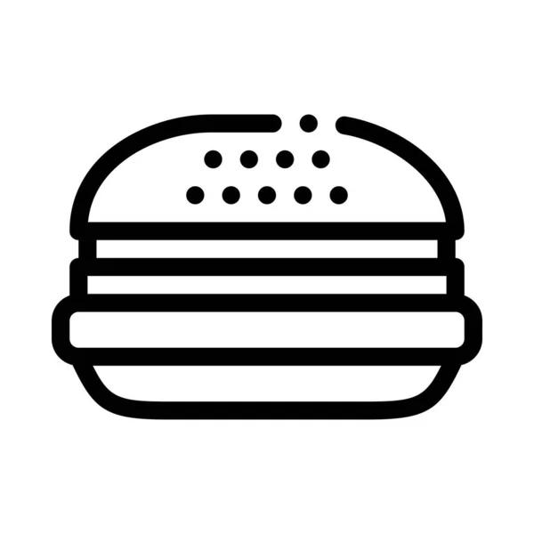 Ilustração do esboço do vetor do ícone da comida do hambúrguer —  Vetores de Stock