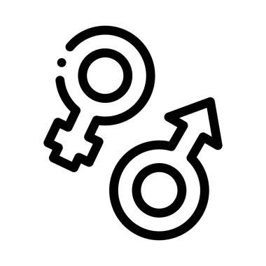 Erkek Kadın Sembolleri Simge Vektör Özeti ResimleriComment