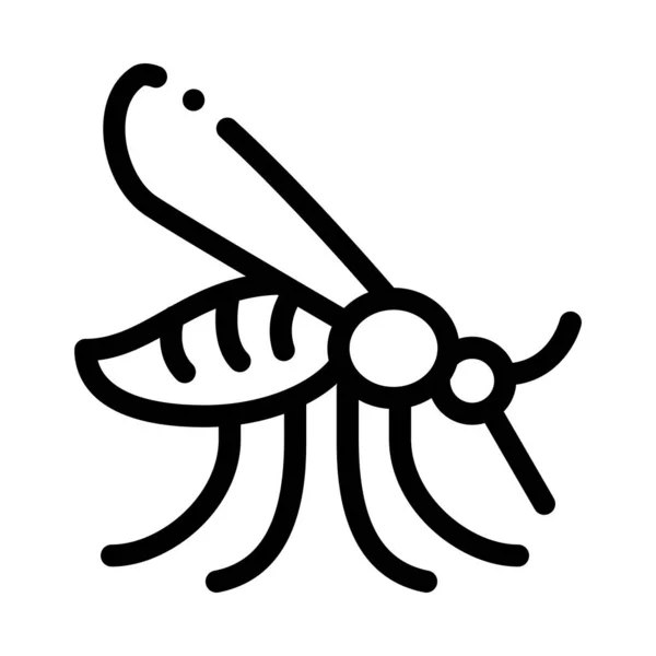 Ícone do mosquito da malária Ilustração do contorno do vetor —  Vetores de Stock