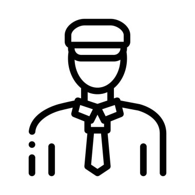 Gemi Kaptanı Simge Vektör Görüntü