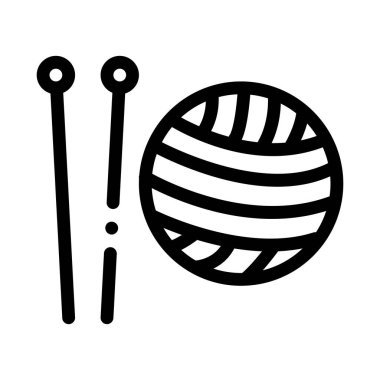 Örgü Şırıngaları Simge Vektör Özeti ResmiComment