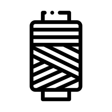 İplik Bobbin Simgesi Vektör Özet Çizimi ResmiComment