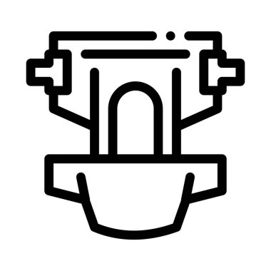 Bebek Bezi Simgesi Vektör Özeti İllüstrasyonu