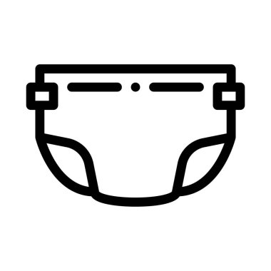 Çocuk Bezi Simgesi Vektör Özeti İllüstrasyonu