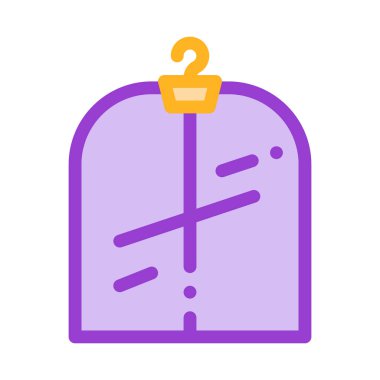 Çamaşır servisi Suit kaplama vector Line simgesi