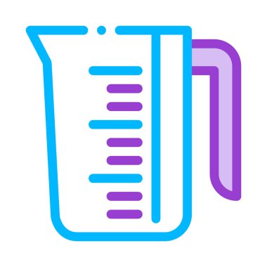 Porselen ÇamaşırHane Servisi Kupası Vektör Hattı Simgesi