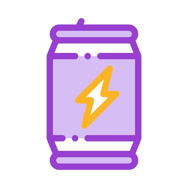 Spor enerji Içecek şişe vektör Ince çizgi simgesi