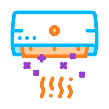 Klima Vektör İnce Çizgi Simgesi