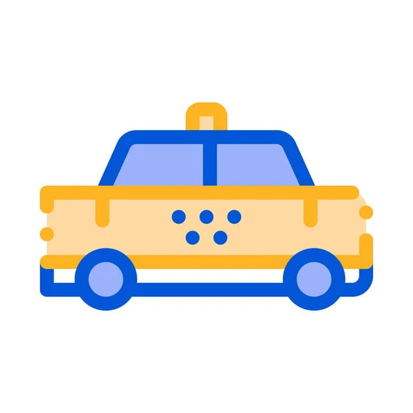 Знак вектора такси на общественном транспорте — стоковый вектор