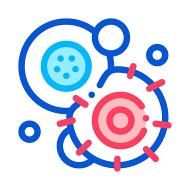 Kanserli Kök Hücre Patojen Element Vektör Simgesi