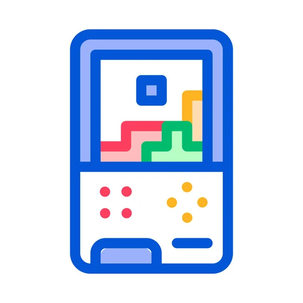 Icône vectorielle de jeu vidéo interactive pour enfants — Image vectorielle
