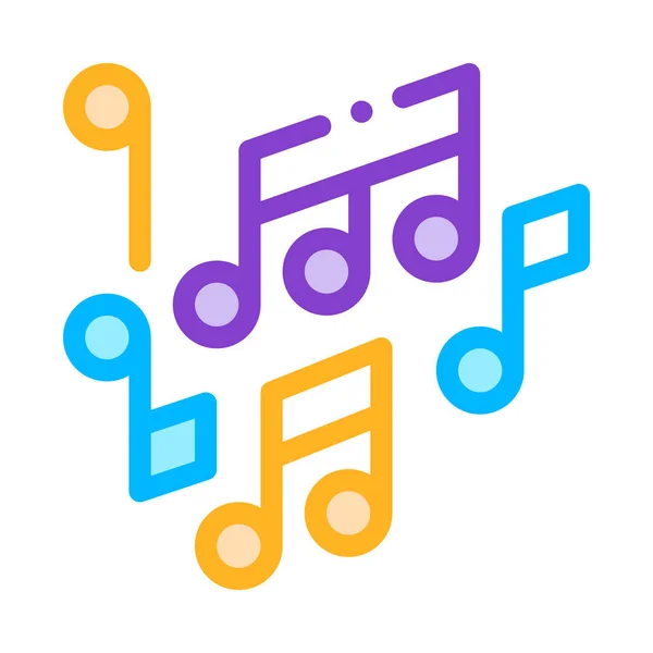 Melody Music Mono and Treble Notes Vector Icon — стоковый вектор