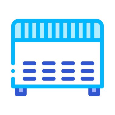 Ev Elektronik Isıtma Ekipmanları Vektör Simgesi