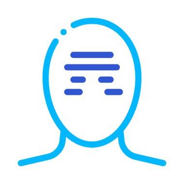 Gerilim Bandı Sıkma Baş Baş Ağrısı Vektör Simgesi