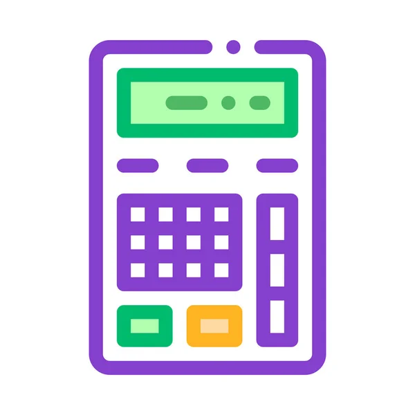 Kalkulator finansowy elektroniczny mechanizm wektor — Wektor stockowy