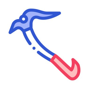 Spor Buz Baltası Aracı Alpinizm Ekipman Vektör Simgesi