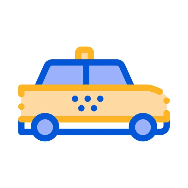 Автомобиль такси онлайн Иллюстрация вектора значка — стоковый вектор