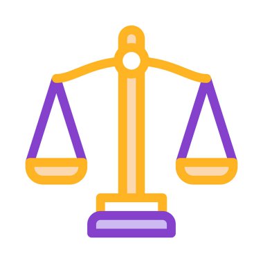 Yasa ve Yargı Simgesi Vektör Resmini Ölçeklendirir